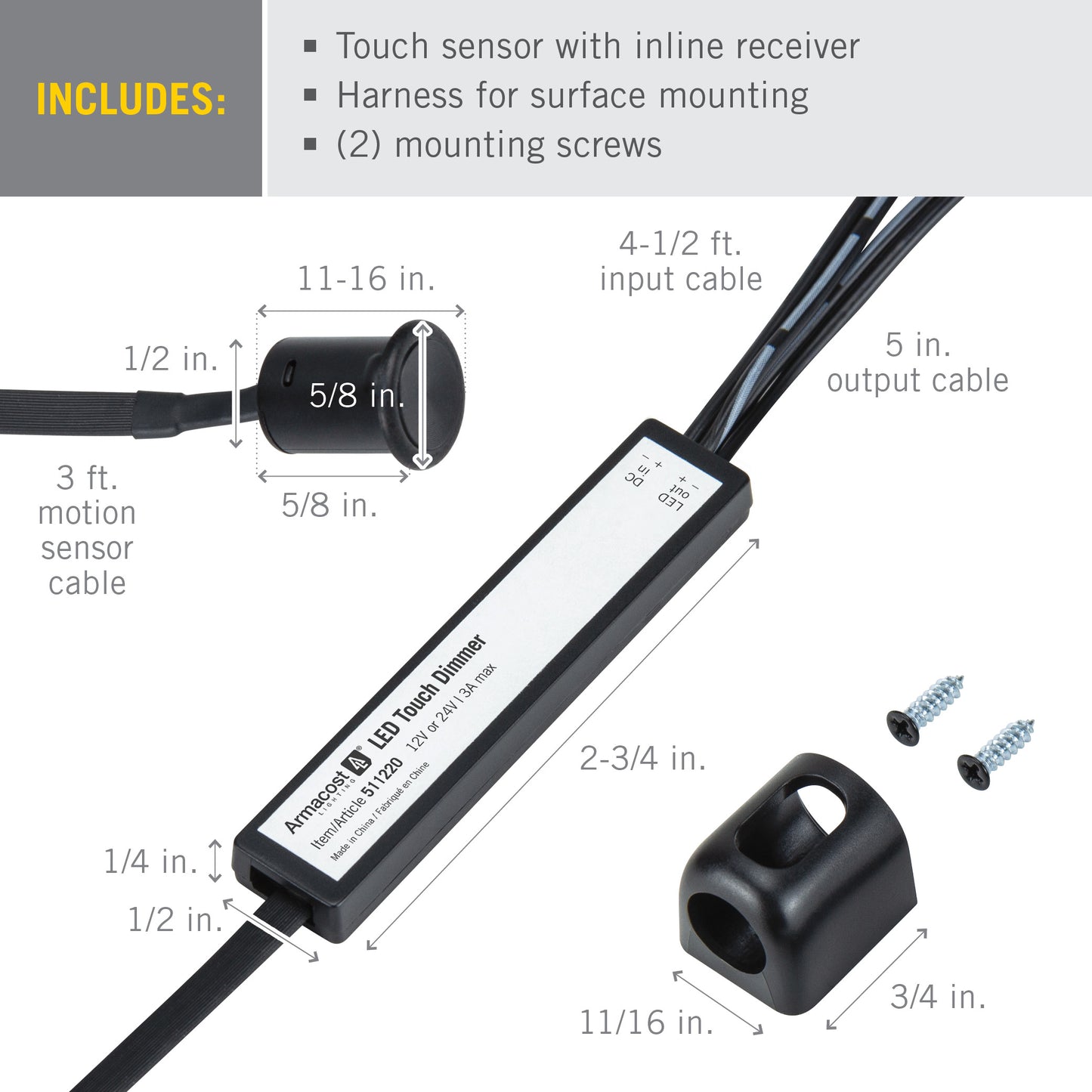 Touch Dimmer Switch for LED Lights