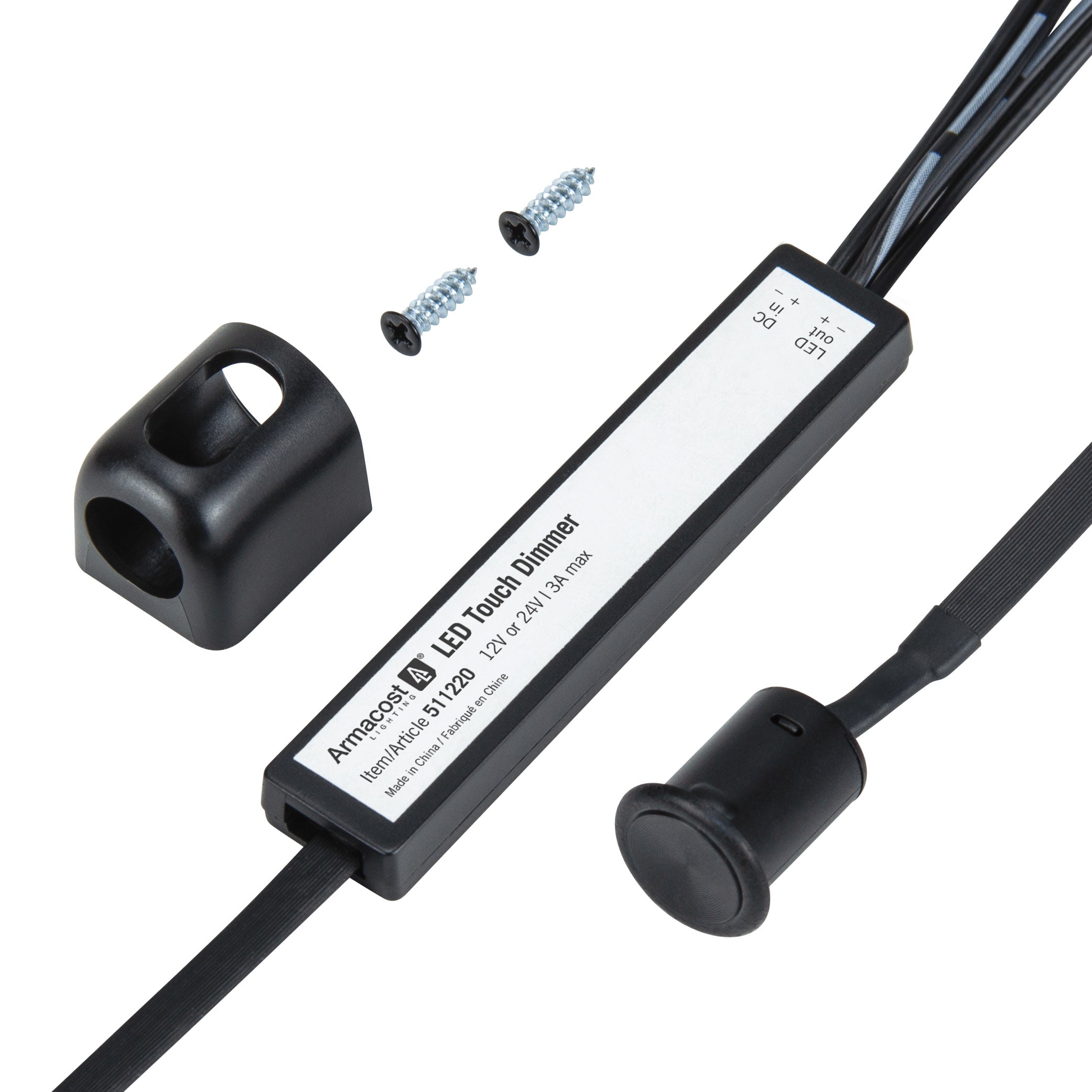 2 Stück 5-24V DC LED Touch Dimmer Schalter, 12V Touch Lichtschalter, Sensorschalter Stufenloses 2 Stück 5-24V DC LED Touch Dimmer Schalter, 12V Touch Lichtschalter, Sensorschalter Stufenloses