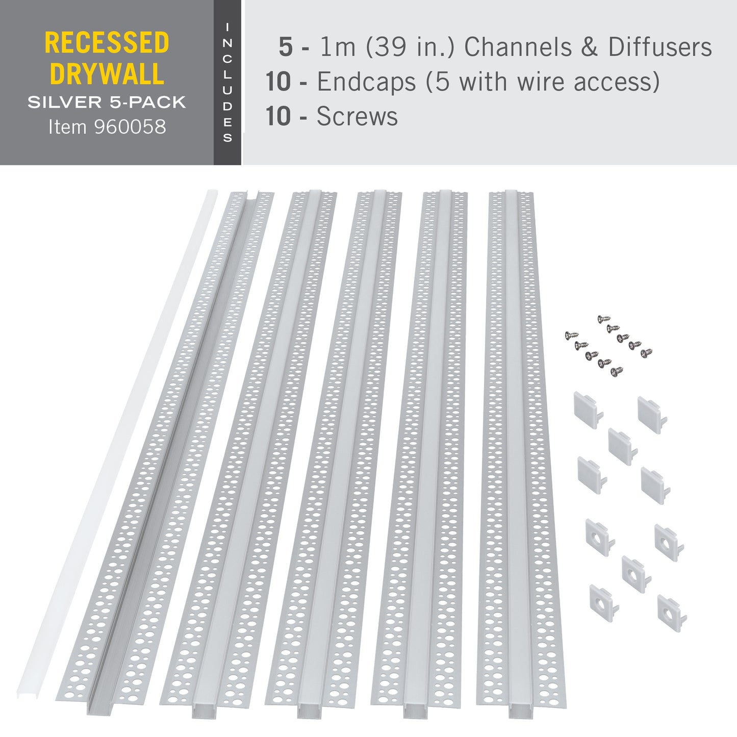 Recess Drywall (Silver)
