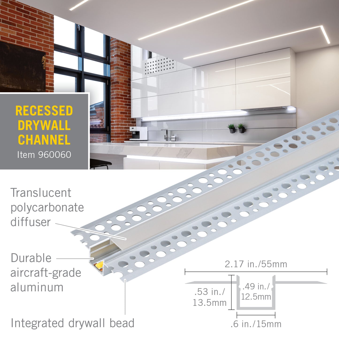Recess Drywall (Silver)