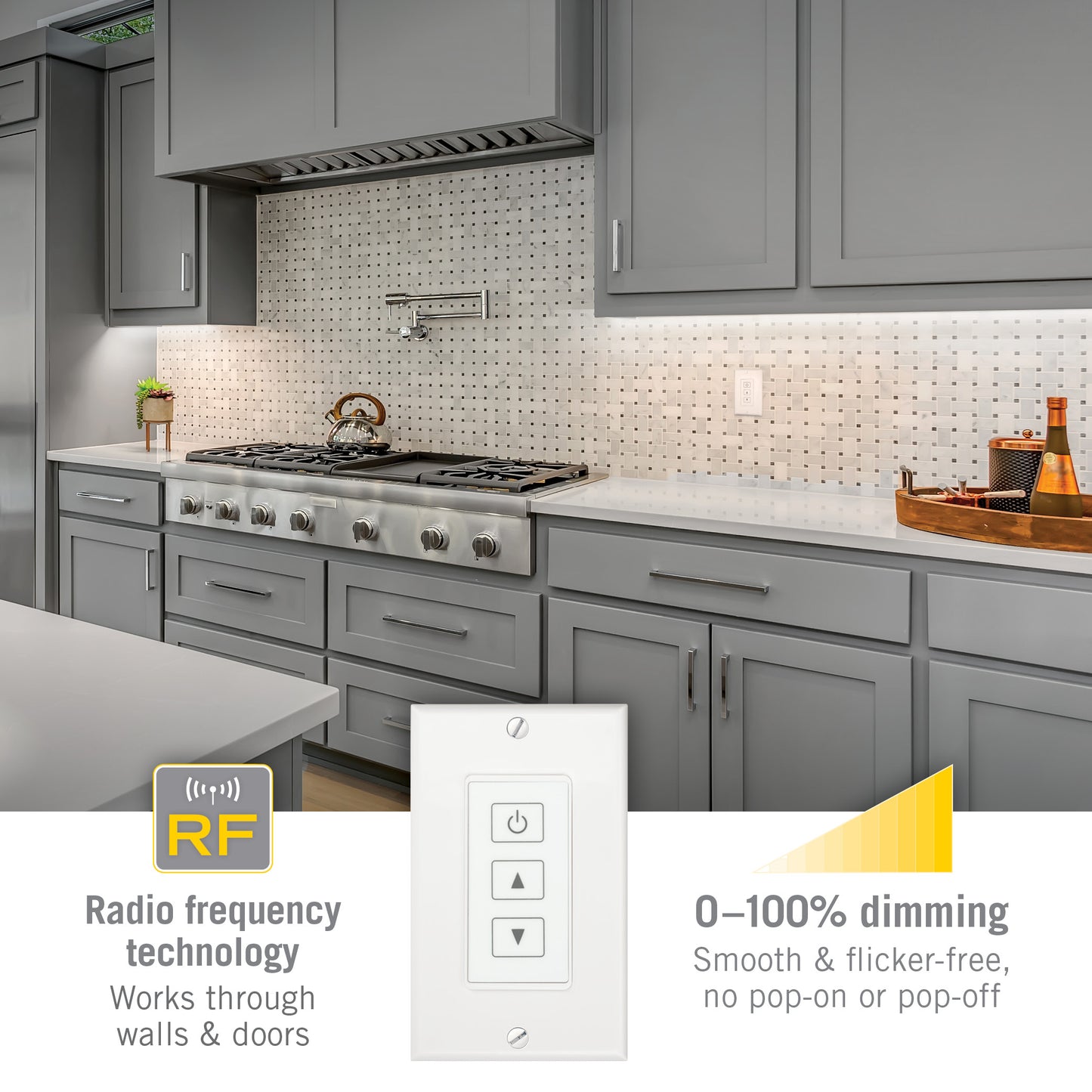 Wireless Light Switch for White LED Lights