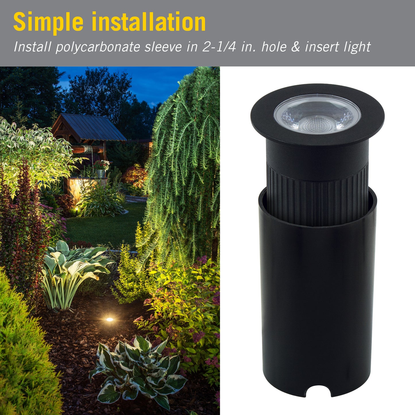 2.5"D (250 Lumens) / 4000K Bright White