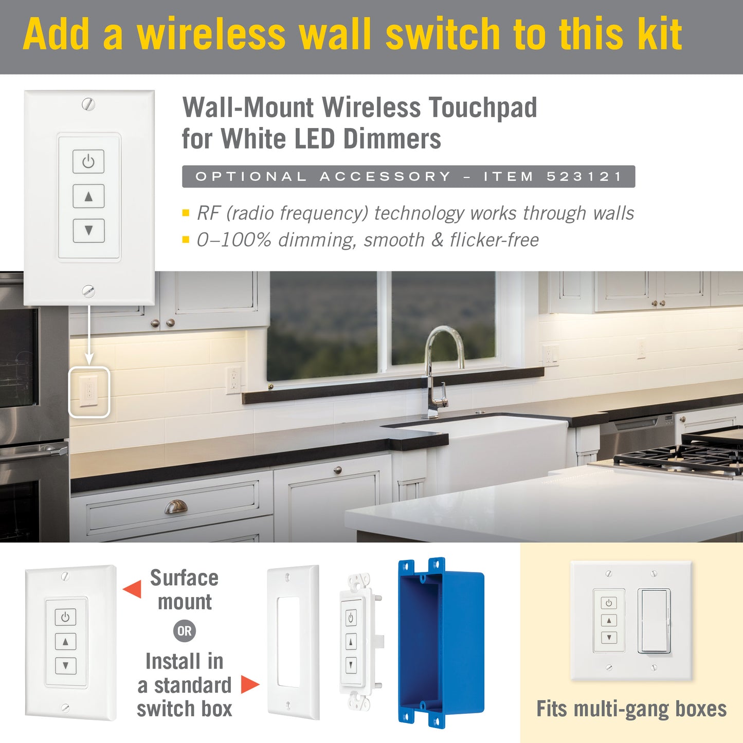 RibbonFlex LUX 24V Continuous (COB) LED Strip Light Kit