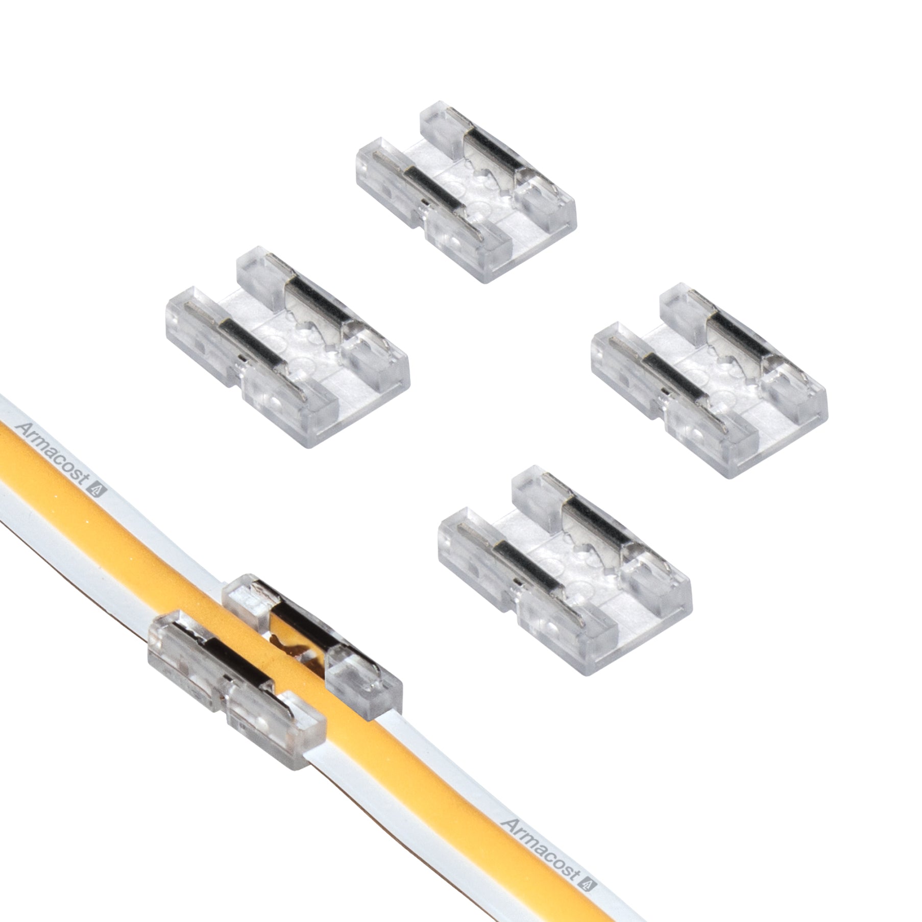 SureLock Pro 2 Pin Tape to Wire LED Strip Light Channel Connectors