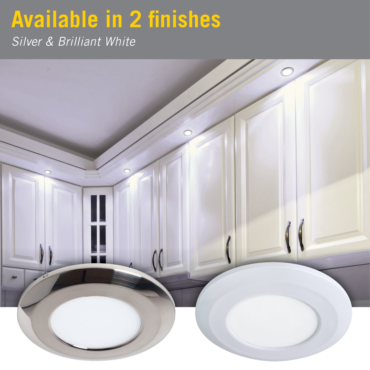 Wafer Thin Dimmable Under Cabinet LED Puck Light