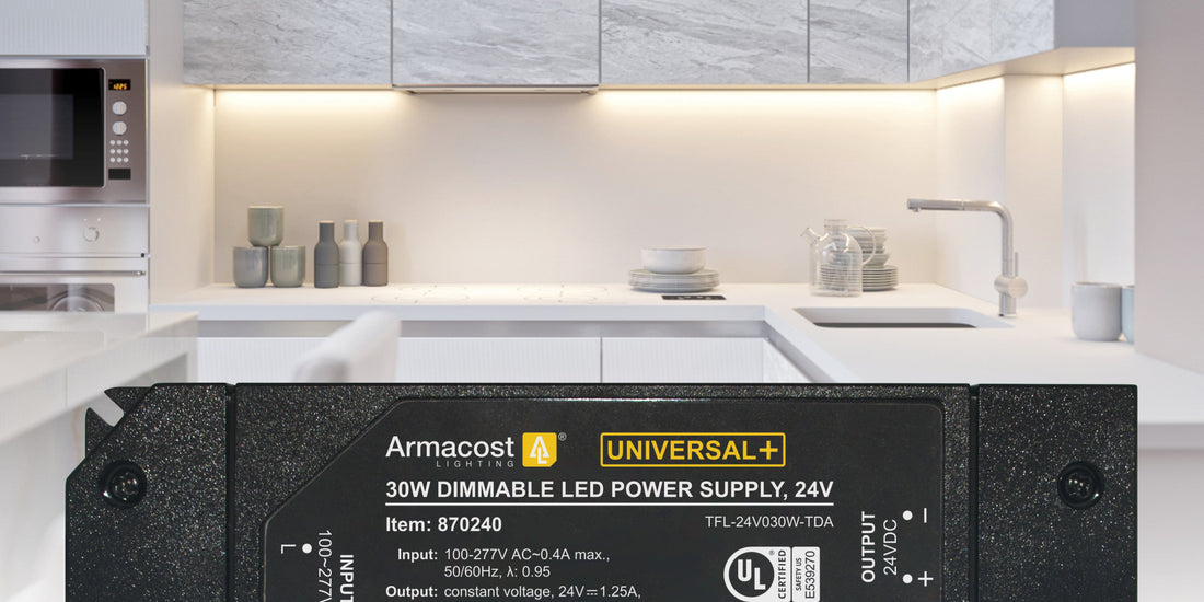 Universal+ Power Supply and well-lit kitchen