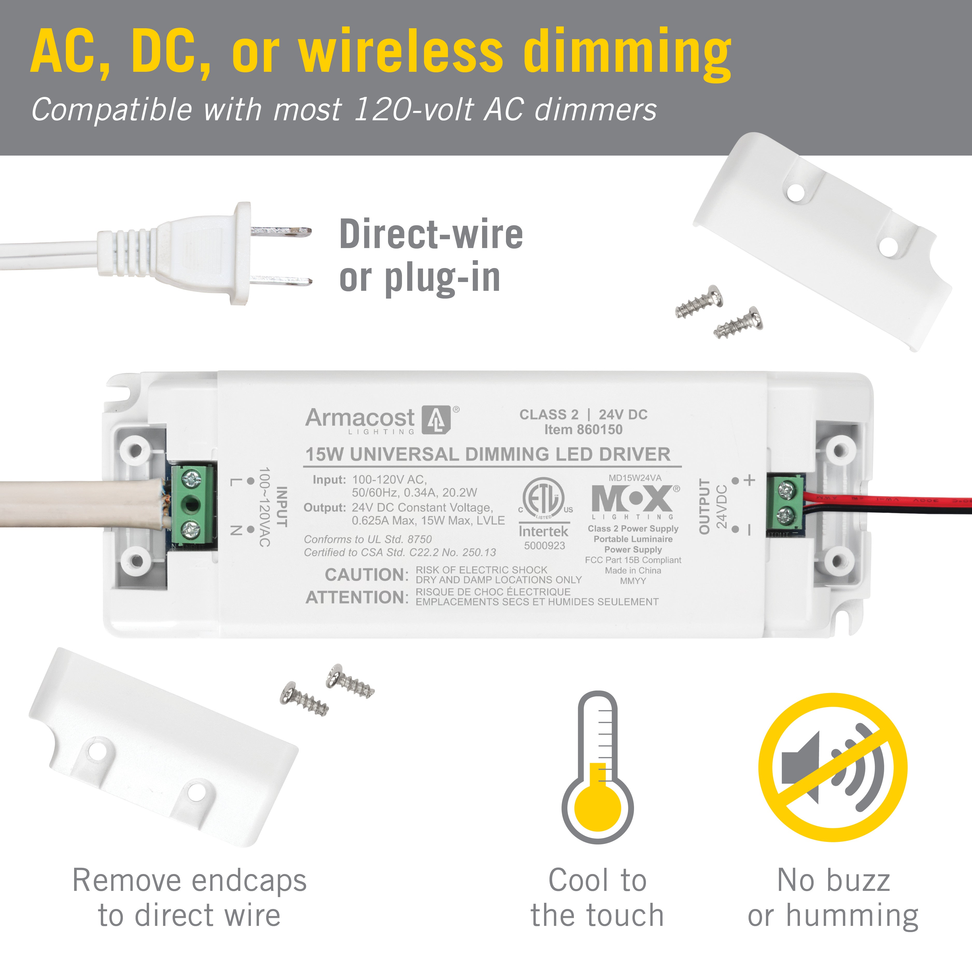 24V Power Supply for Dimmable LED Lights – Armacost Lighting