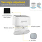 Small Rotating Motion Sensor Solar LED Wall Light 2000 Lumens