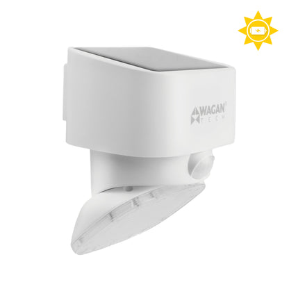 Small Rotating Motion Sensor Solar LED Wall Light 2000 Lumens