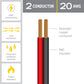 2C 20AWG Flat Ribbon Cable
