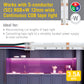 5 Pin COB RGB+W 48" Tape to Wire LED Strip Light Connectors