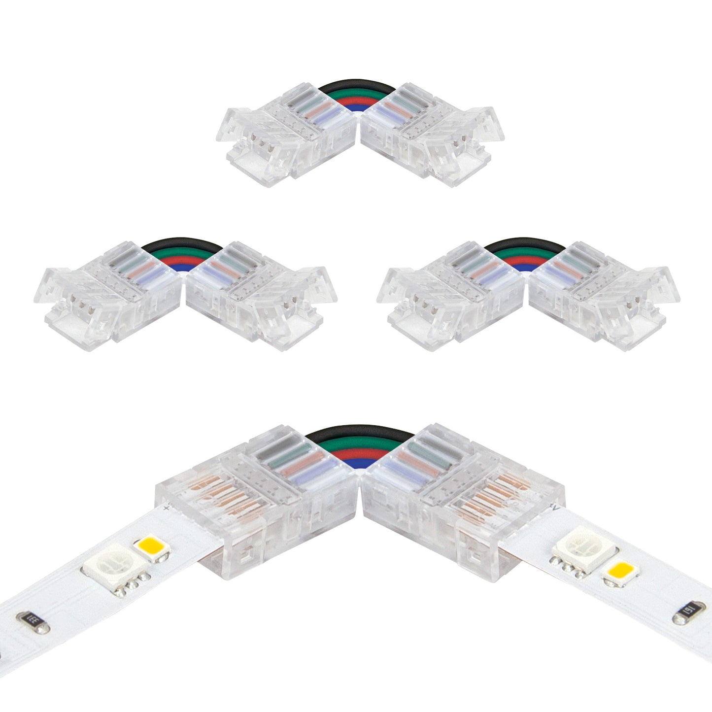 SureLock Pro 5 Pin Tape to Tape LED Strip Light Corner Connectors