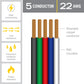 5C 22AWG Flat Ribbon Cable