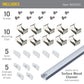 Accessory Packs for LED Tape Light Mounting Channels