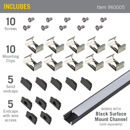 Black Surface Mount