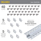 Mounting Accessory Packs for LED Tape Light Channels