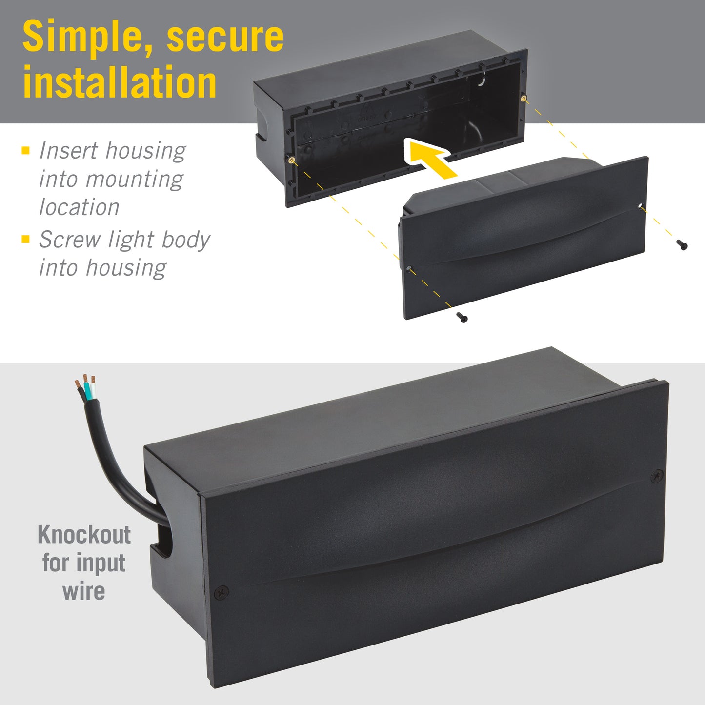 Contour Brick Outdoor LED Wall Light