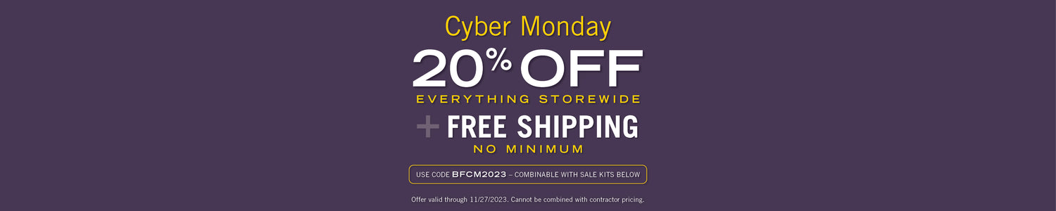 Cyber Monday: 20% everything + free shipping, no minimum