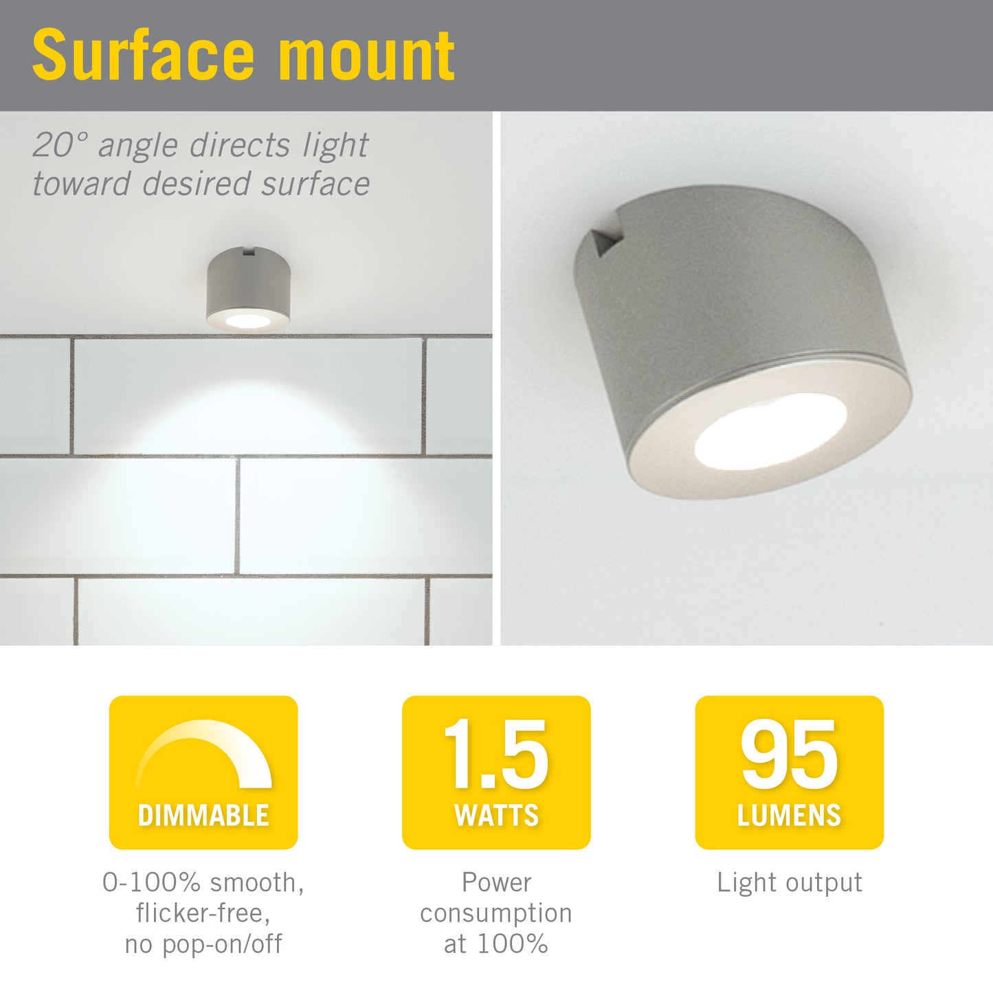 Angled / 4000K Bright White