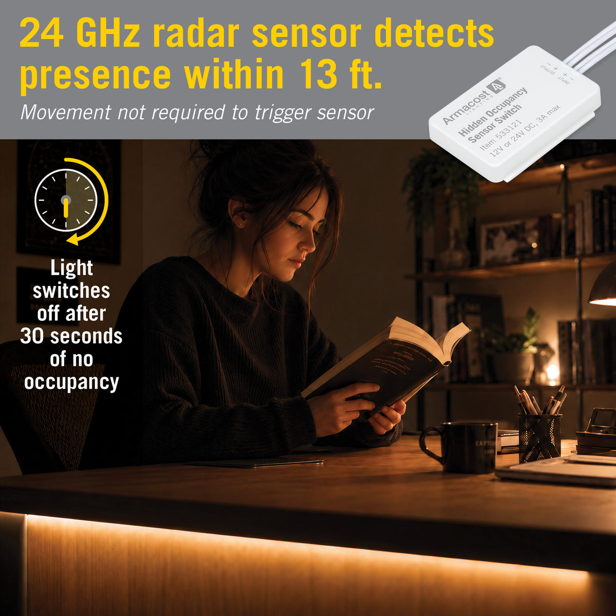 Radar Occupancy Sensor LED Light Switch