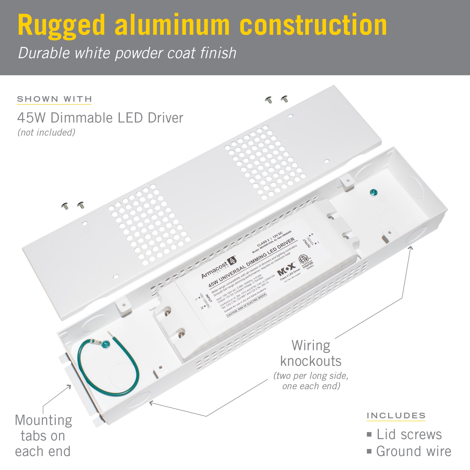 Medium Power Supply Enclosure LED Driver