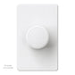 Lutron RCL-153PNL-WH Dalia LED+ CFL or LED Single Pole 3-Way Rotary Light Dimmer Switch