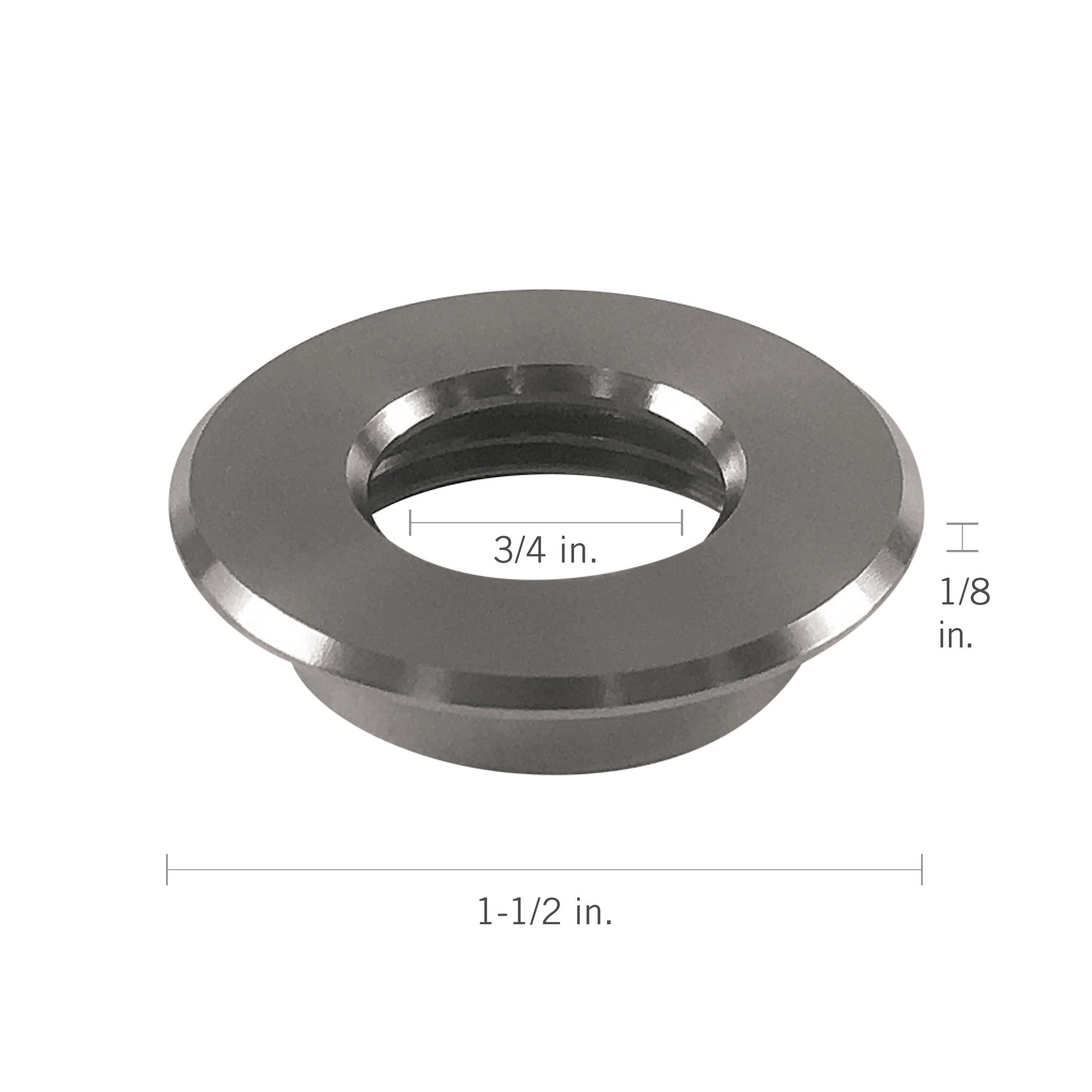 1.5 inch Brushed Stainless Steel