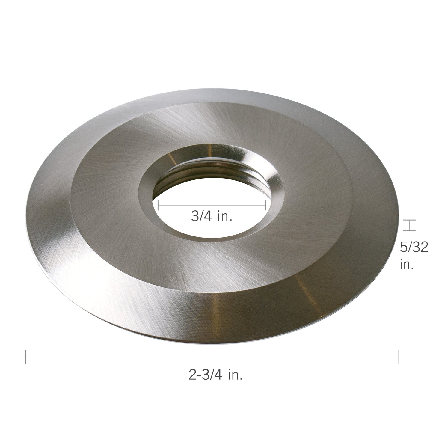 2.75 inch Brushed Aluminum