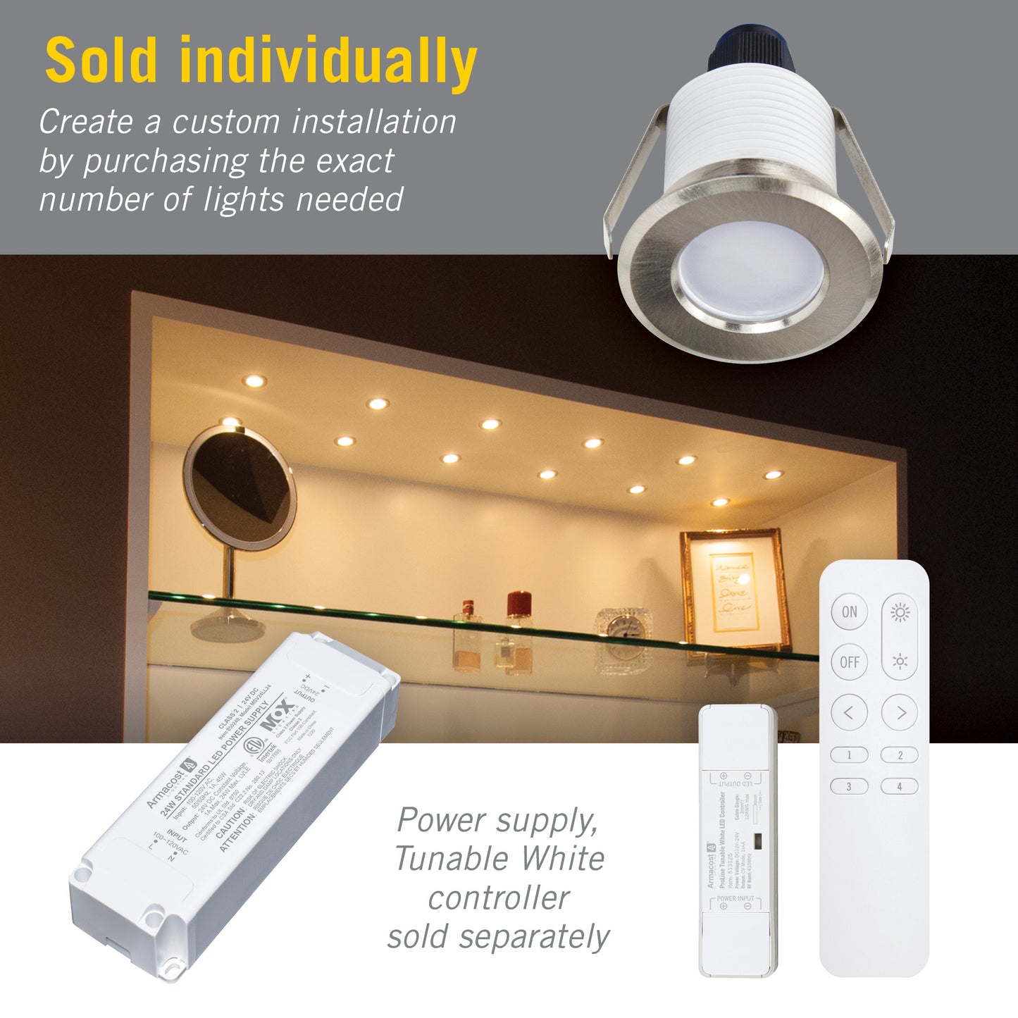 CCT Tunable White Mini Indoor Outdoor Recessed LED Light