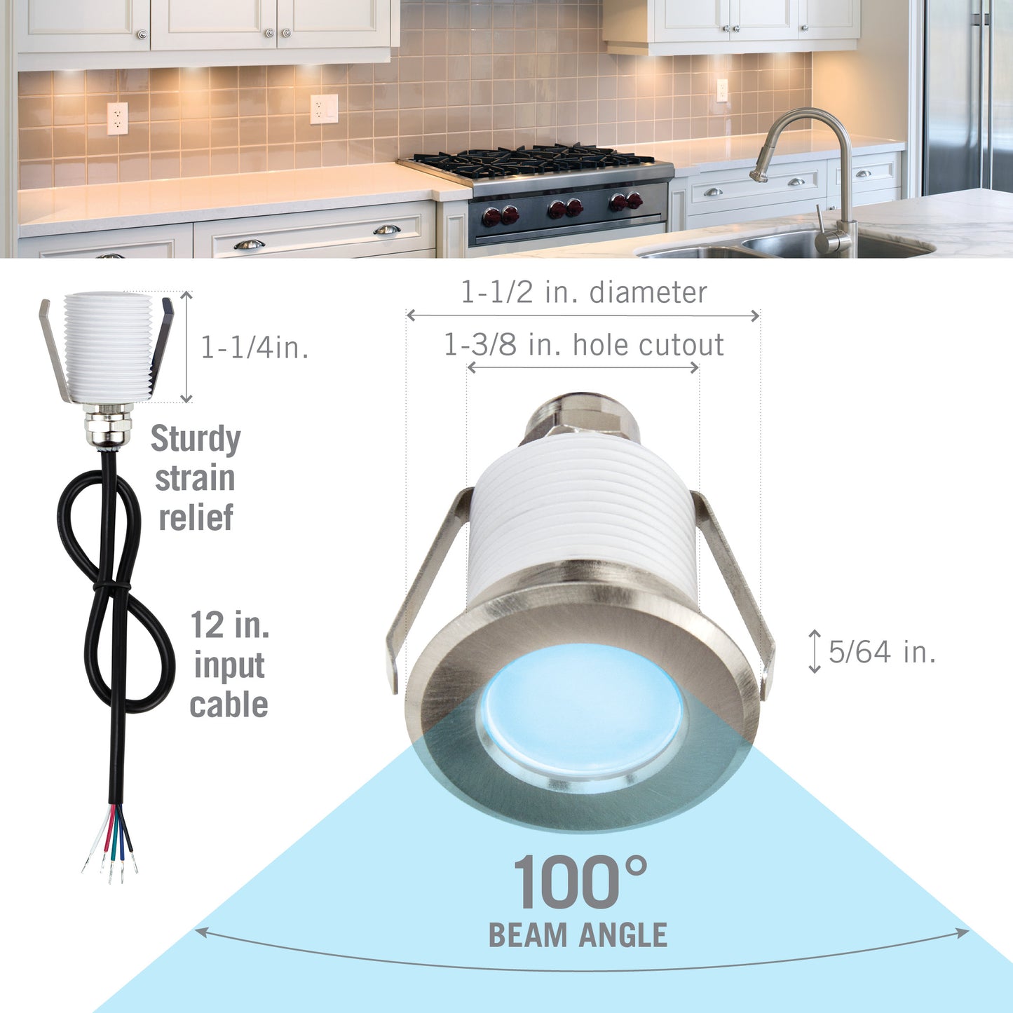 RGB+W Mini Indoor Outdoor Recessed LED Light