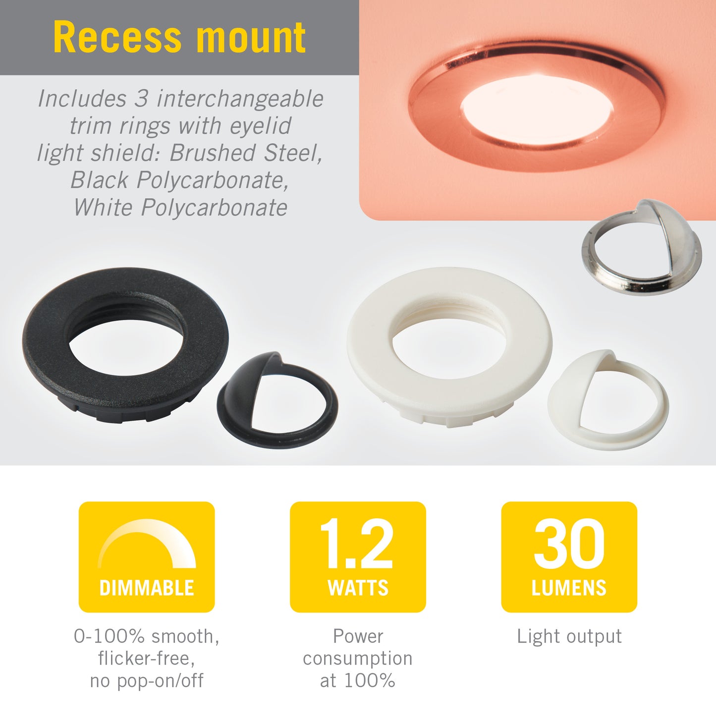 RGB+W Mini Indoor Outdoor Recessed LED Light