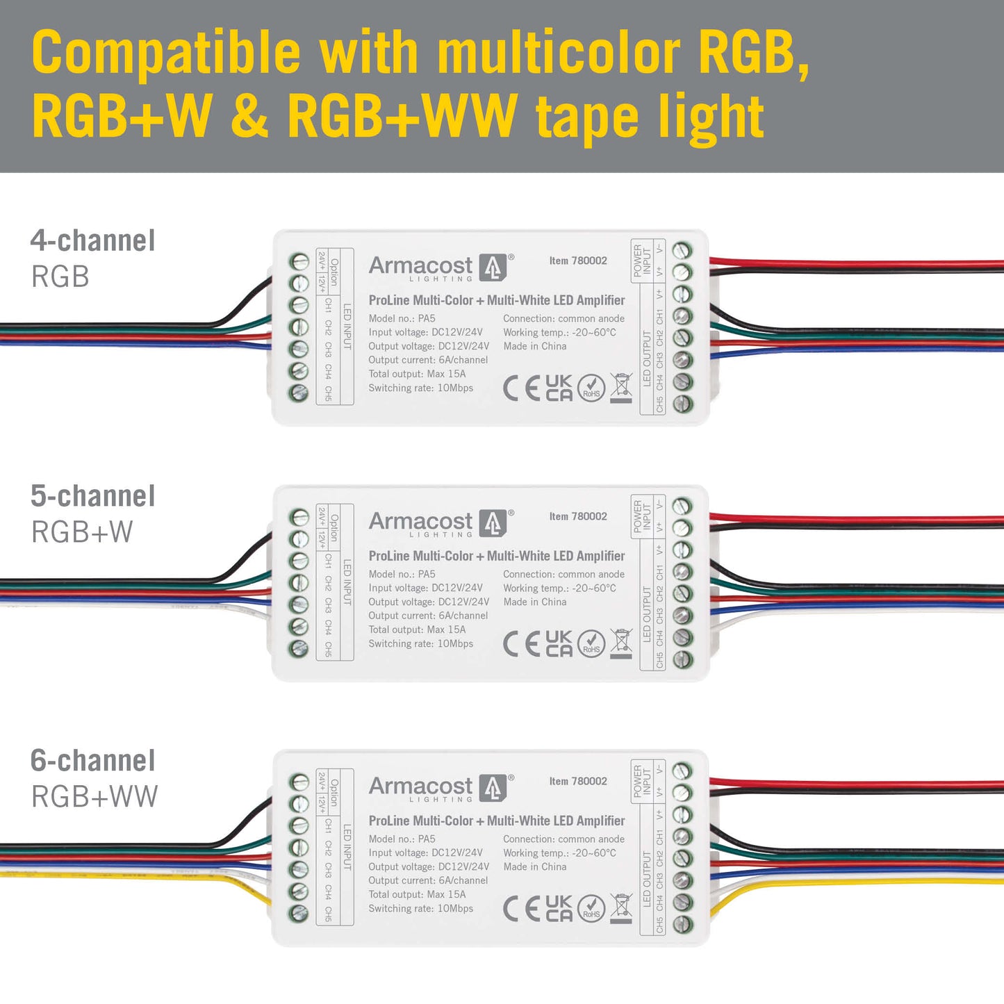 ProLine Multicolor LED Amplifier