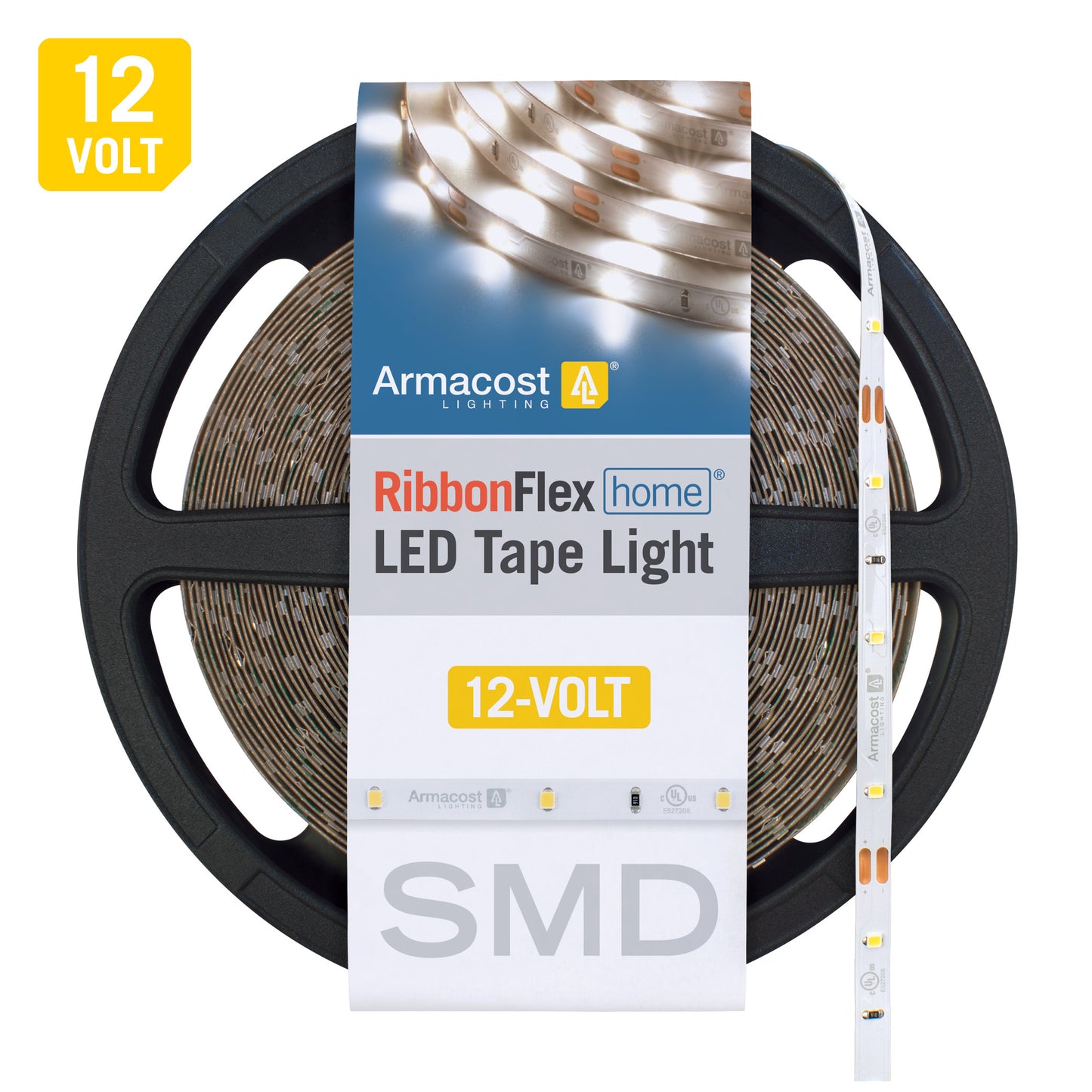 RibbonFlex Home 12V White LED Strip Light Tape 30 LED/m
