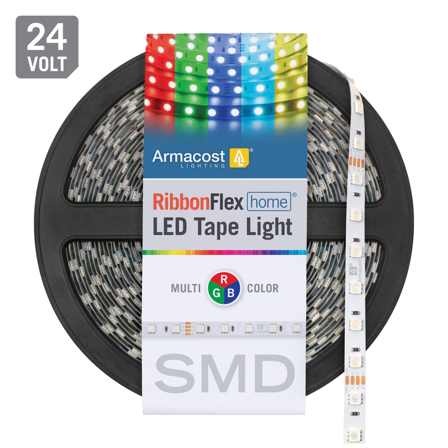 RibbonFlex Home 24V RGB LED Strip Light Tape 30/60 LED/m