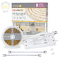 AC dimmable COB white LED strip light kit