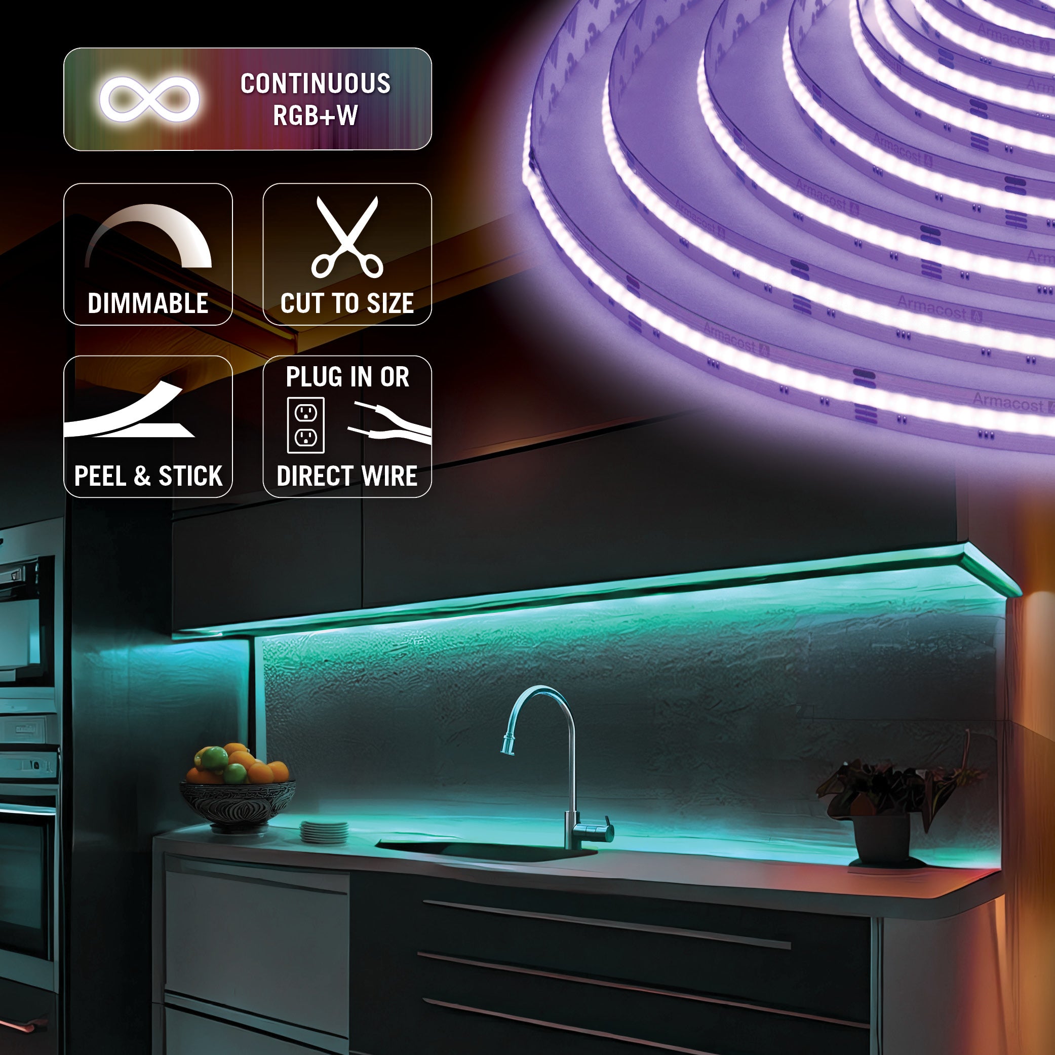 Armacost Lighting RibbonFlex LED Strip Light Kit - Thumbnail 4