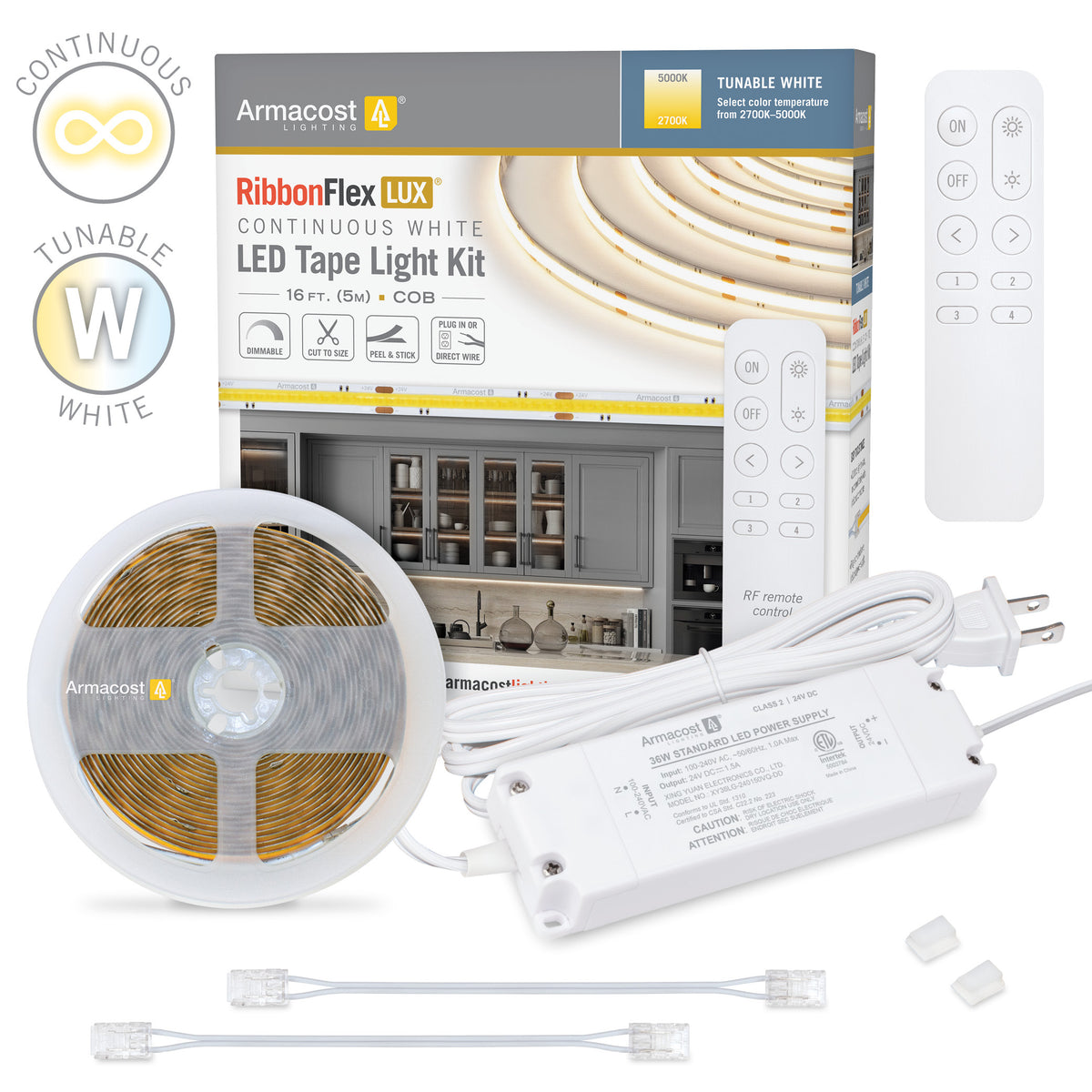 CCT COB White LED Tape Light Kit – Armacost Lighting