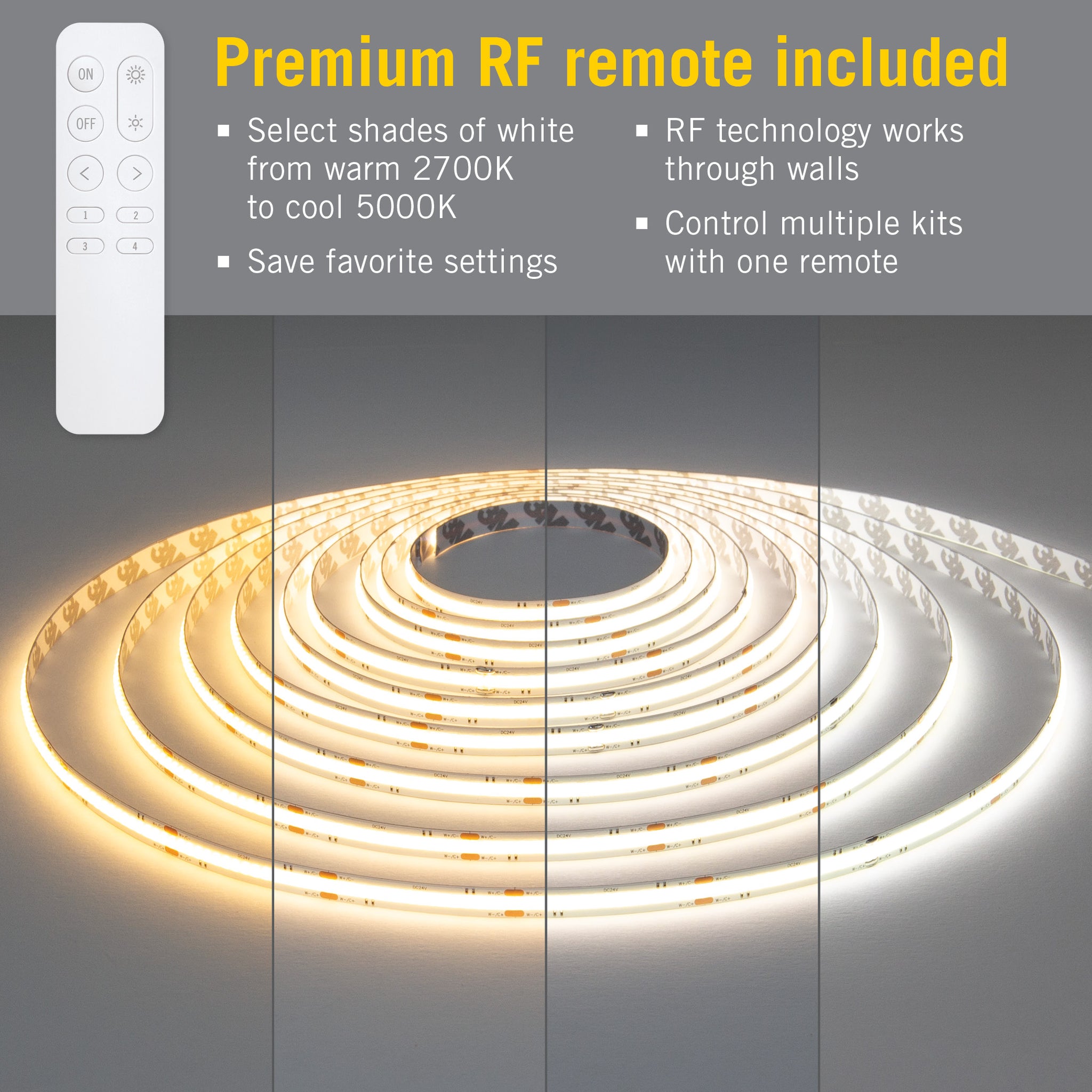 Continuous Tunable White LED Tape Light Kit – Armacost Lighting