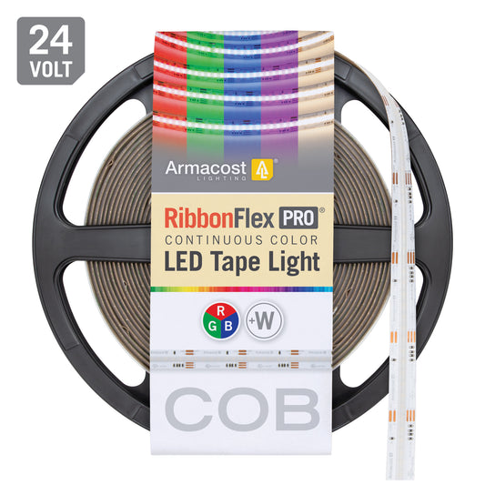 RibbonFlex Pro 24V COB LED Strip Light Tape RGB+W