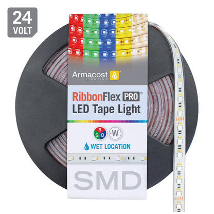 Ruban flexible LED d'extérieur RVB+W 24 V RibbonFlex Pro