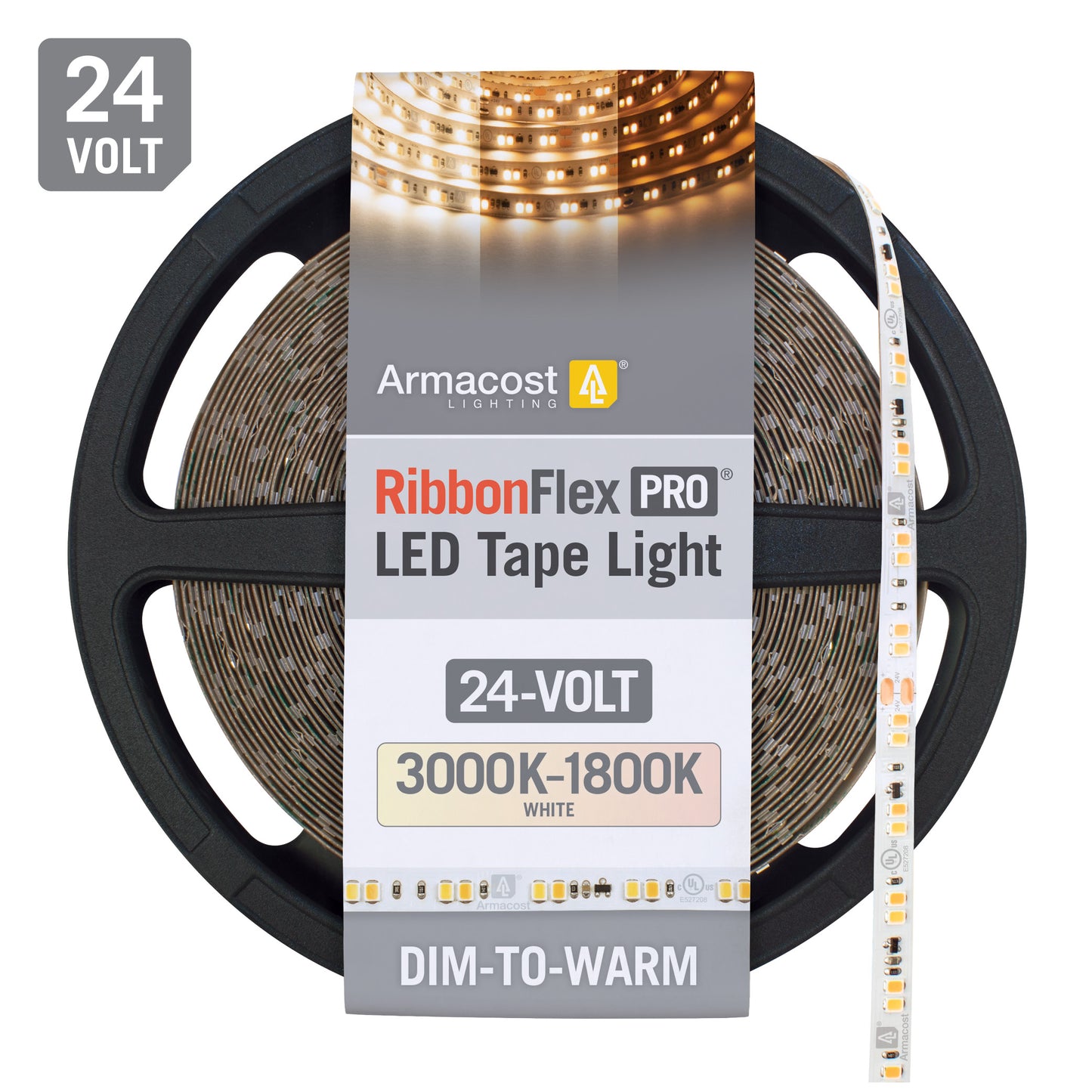 24 Volt Dim to Warm LED Strip Light Tape