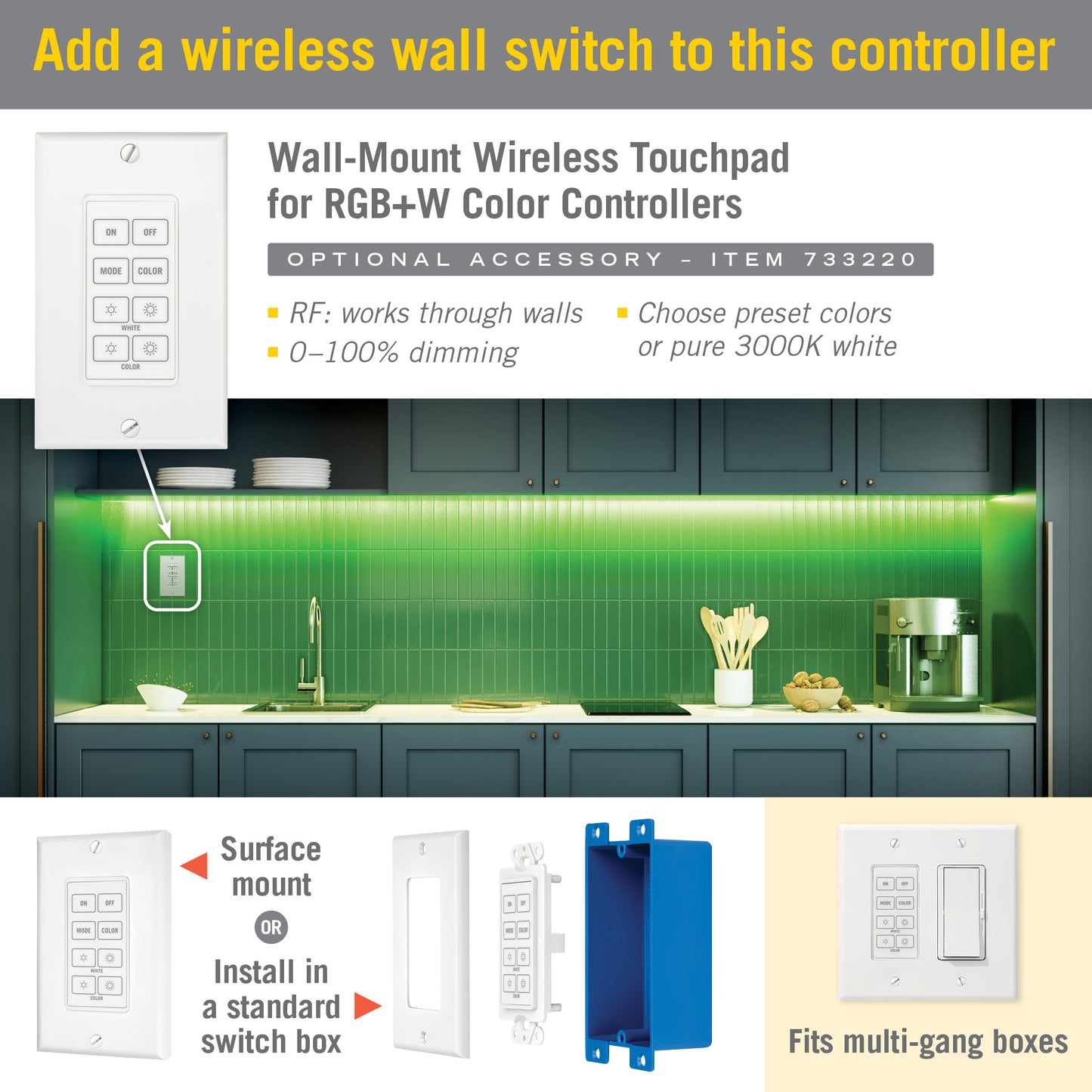 ProLine Multicolor RGB + White LED Controller