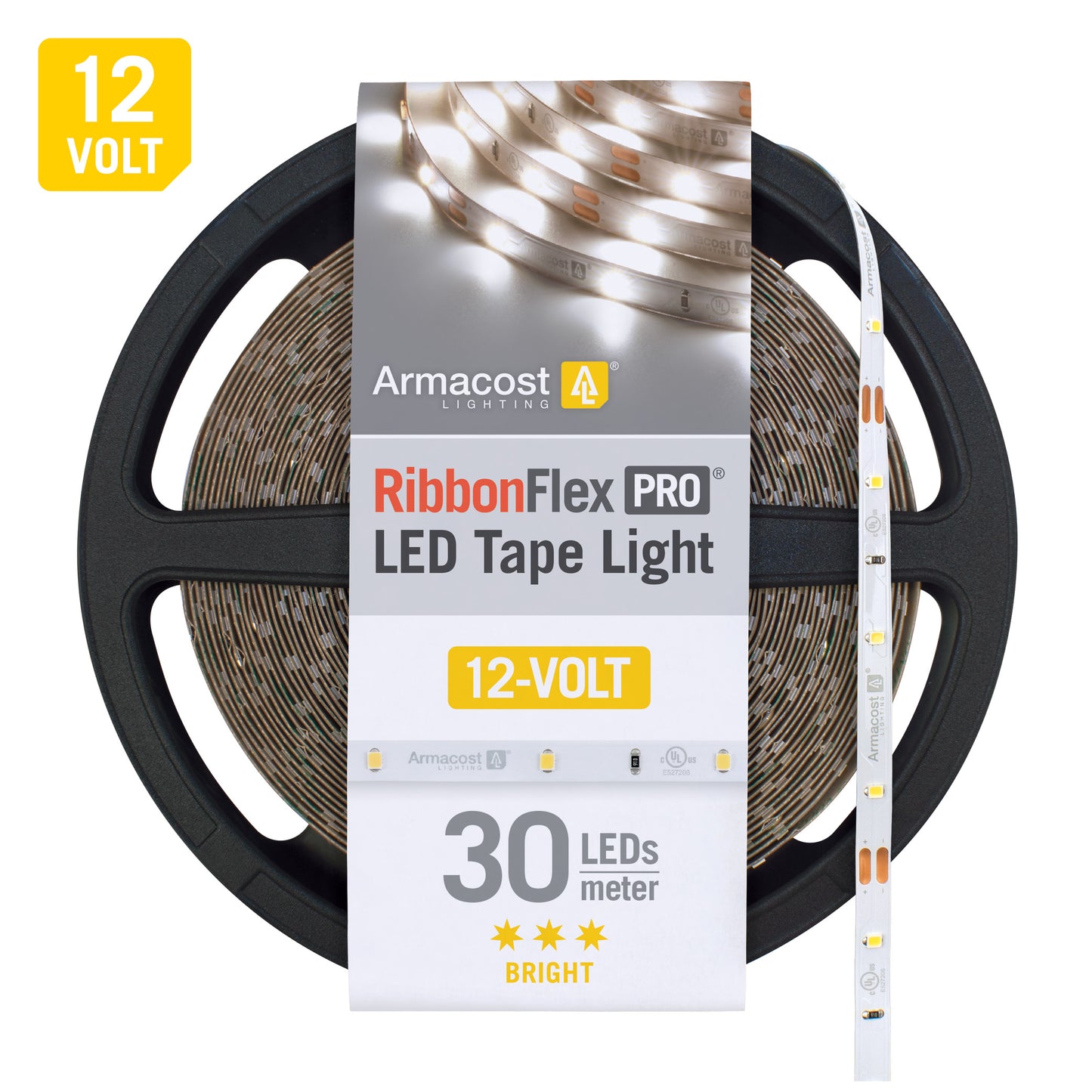 12 Volt White LED Strip Light Tape 30 Pro