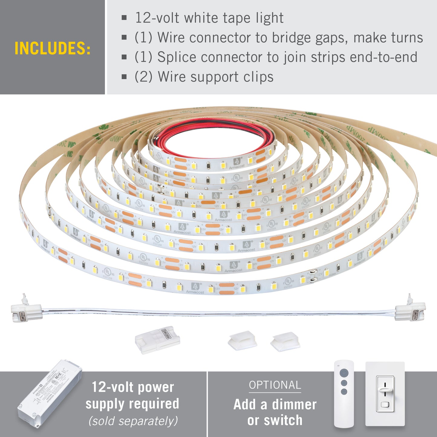 60 LED/m (258 lm/ft)