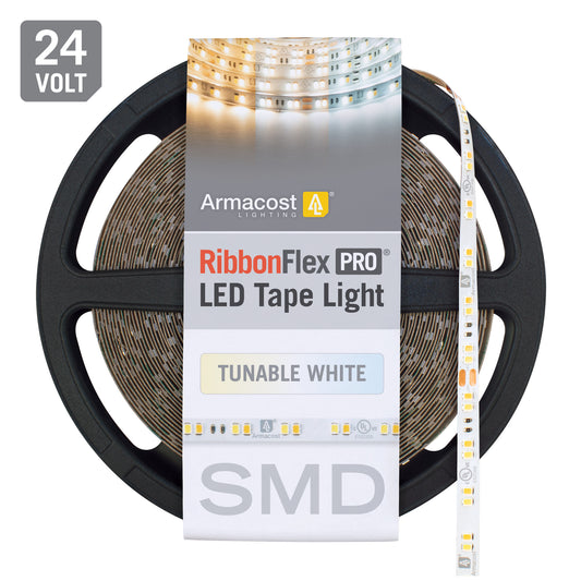 RibbonFlex Pro 24V White CCT Tunable LED Strip Light Tape