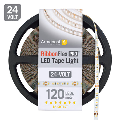 RibbonFlex Pro 24V White LED Strip Light Tape 120 LED/m