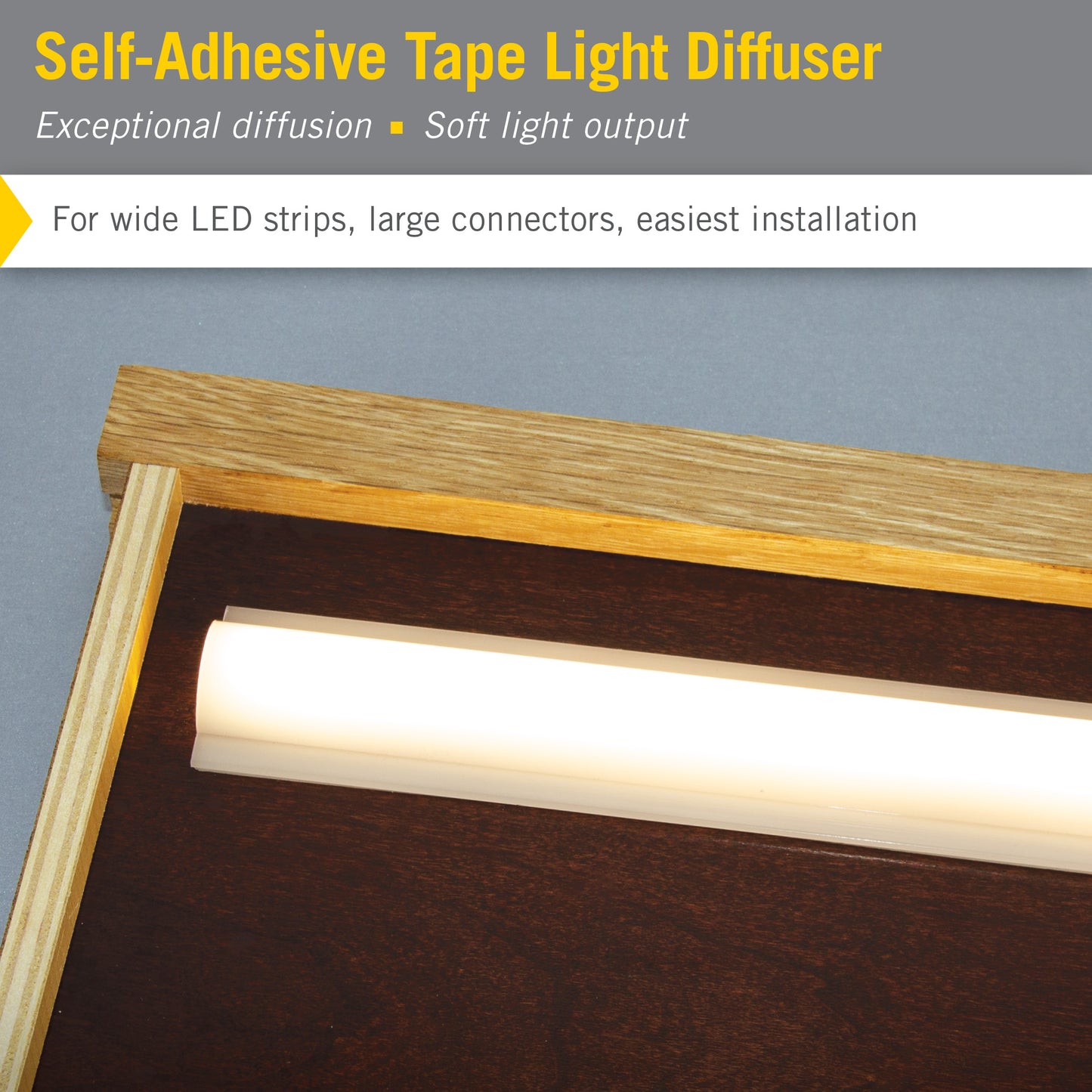 Self Adhesive LED Strip Light Diffuser