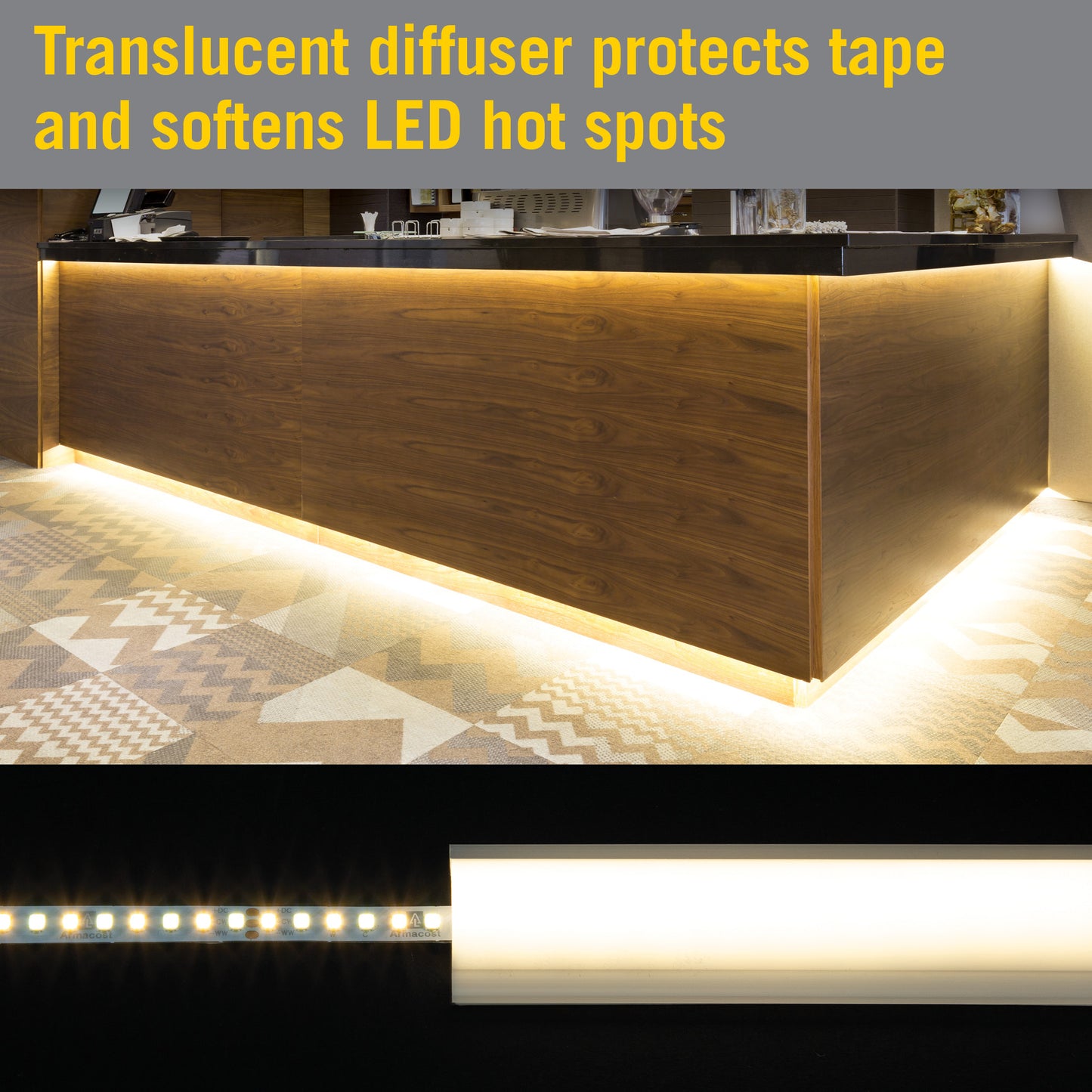 Self Adhesive LED Strip Light Diffuser