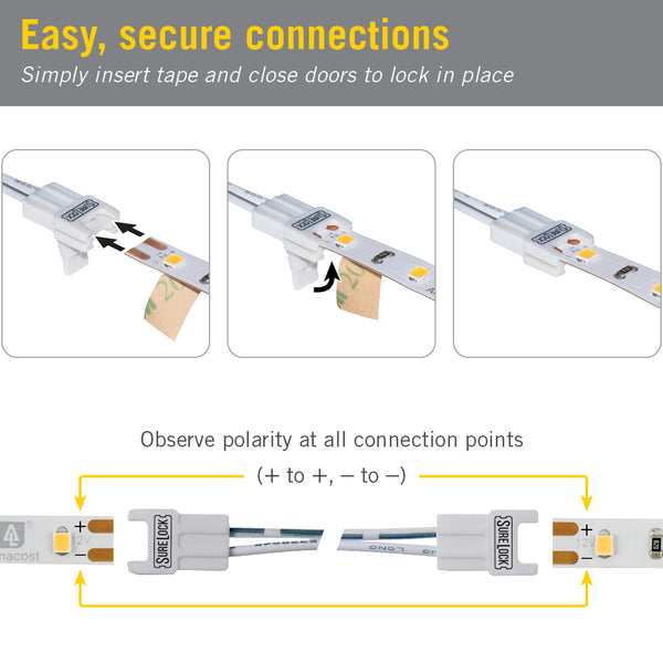 SureLock Corner Connector 2C LED Strip – Armacost Lighting