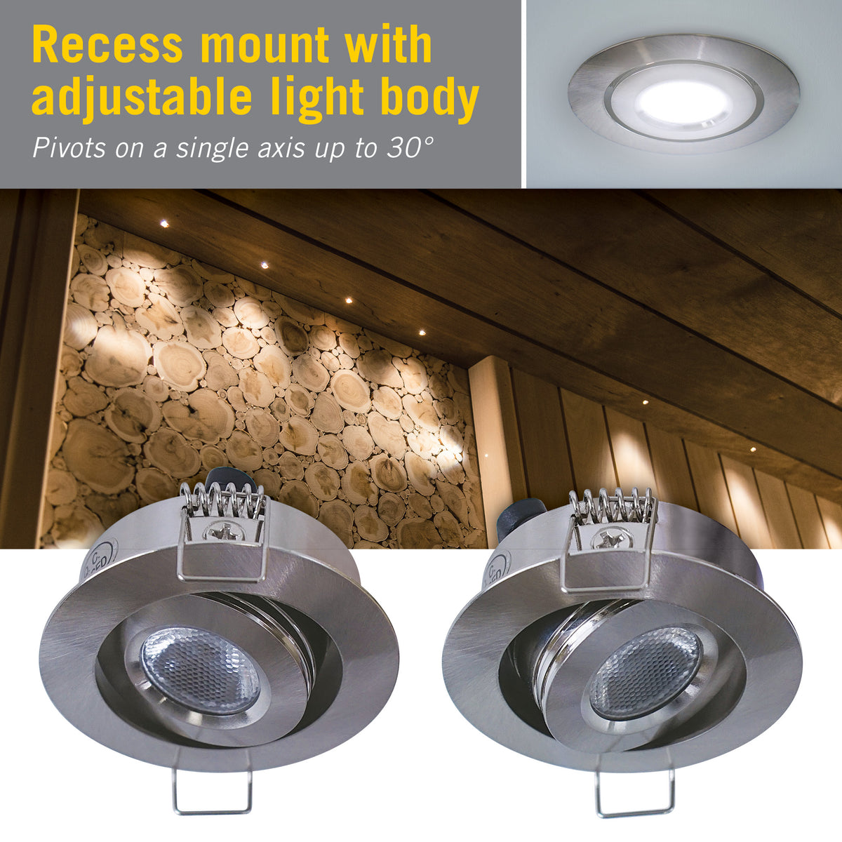 Rcessd Recessed Led Swivel Lights LED Accent Performance Swivel And Scoop